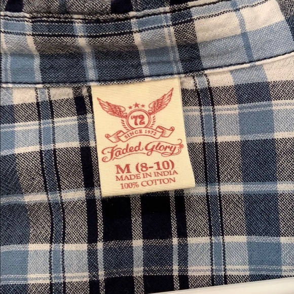 Thin flannel faded glory button down - Picture 3 of 3